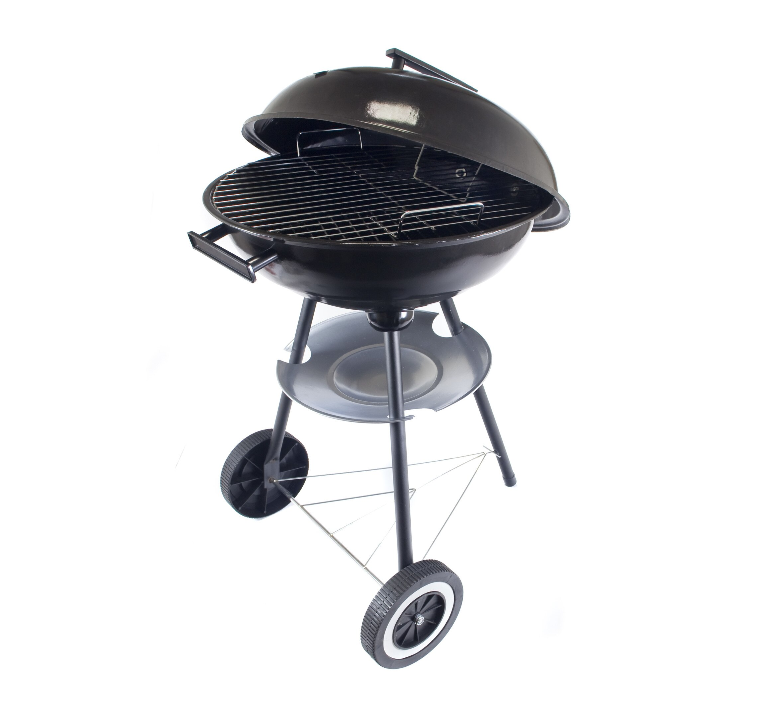 Gratar pe carbuni de gradina cu capac, Kettle, Otel, 40 cm, Negru [3]