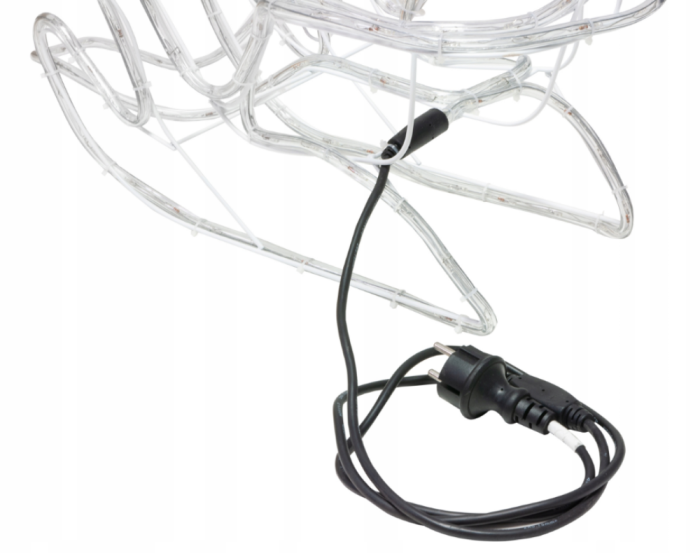 Lămpi exterioare de Crăciun – Ren cu Sanie, 160 LED-uri, 120 cm, lumină alb rece, IP44 [6]