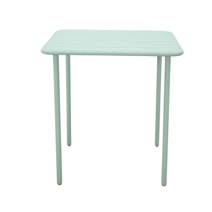 Masa de gradina, pentru 4 persoane, otel, 70 x 70 x 73.5 cm, verde [2]