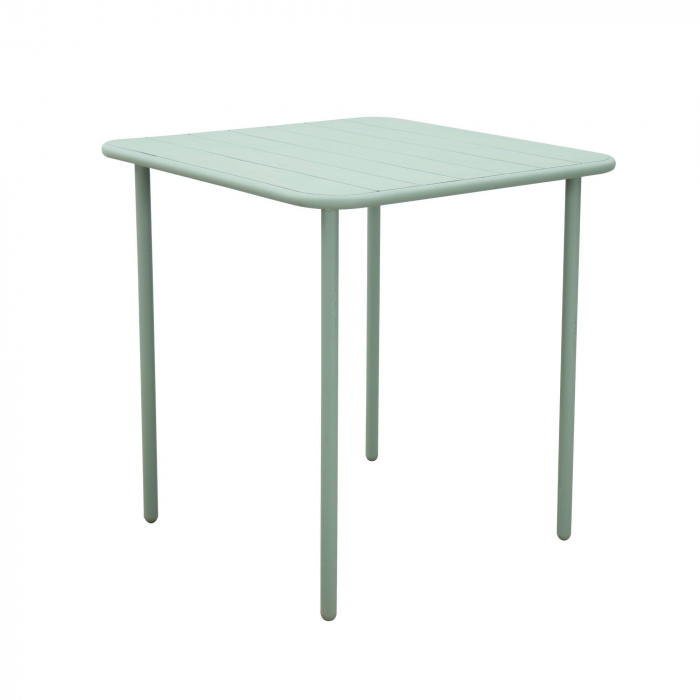Masa de gradina, pentru 4 persoane, otel, 70 x 70 x 73.5 cm, verde [1]