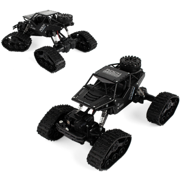 Mașină cu telecomandă RC 2-în-1 Off-Road 4x4 – cu roți și șenile interschimbabile [2]