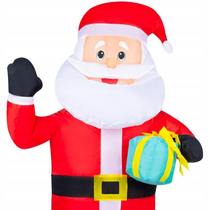 Moș Crăciun gonflabil cu iluminare LED și proiector, 120 cm, pentru interior și exterior, IP44 [3]