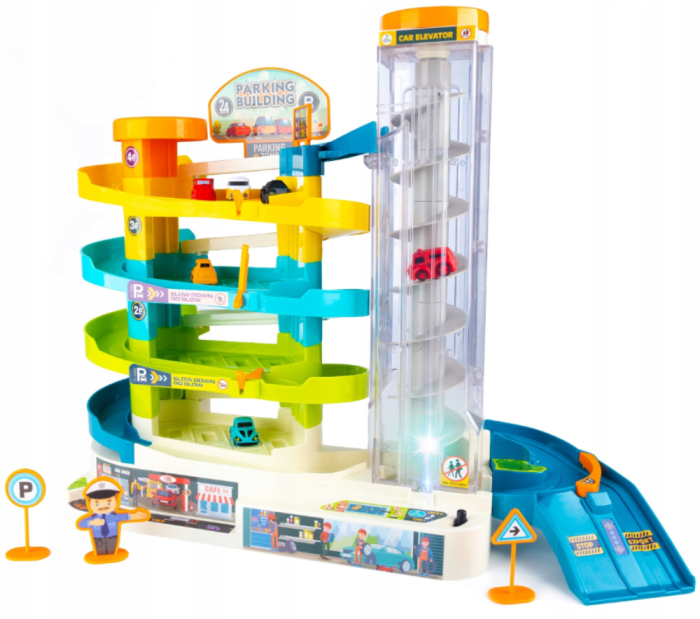 Parcare Auto XL cu Lift Spiral – Aventură pe 5 Niveluri de și Imaginație [2]