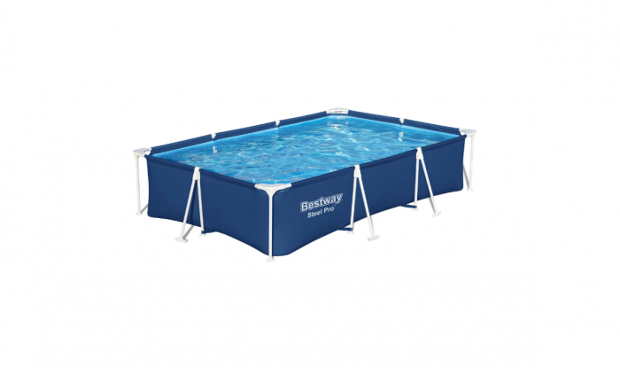 Piscina cadru metalic Bestway, 300x201x66 cm, 3.300 litri, albastru, fara pompa de filtrare [2]