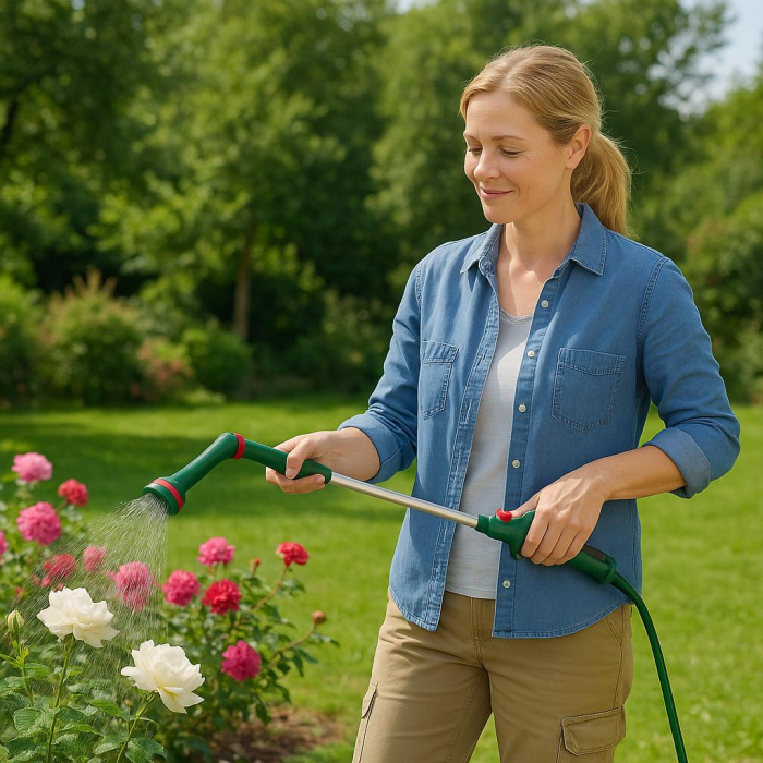 Pistol de stropit pentru grădină, 2 moduri de pulverizare, 4 bari [2]