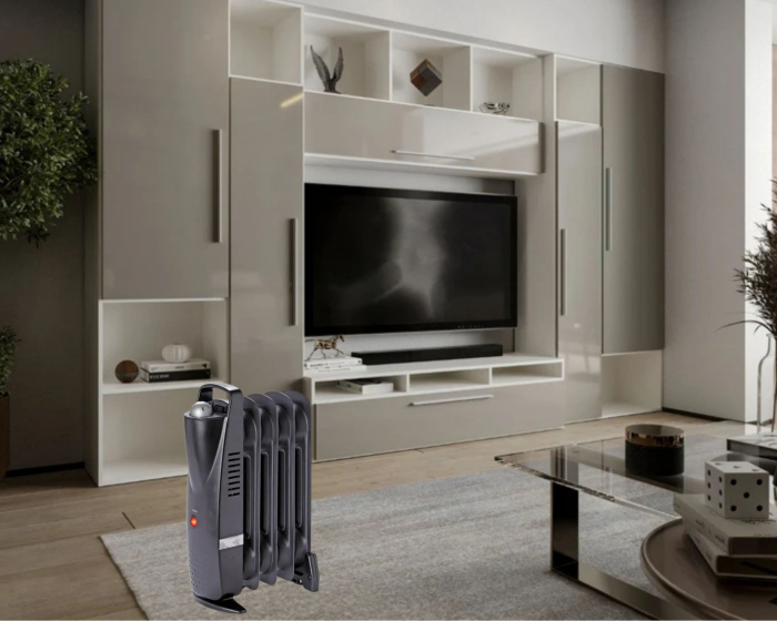 Radiator electric 500 W, Negru, [2]