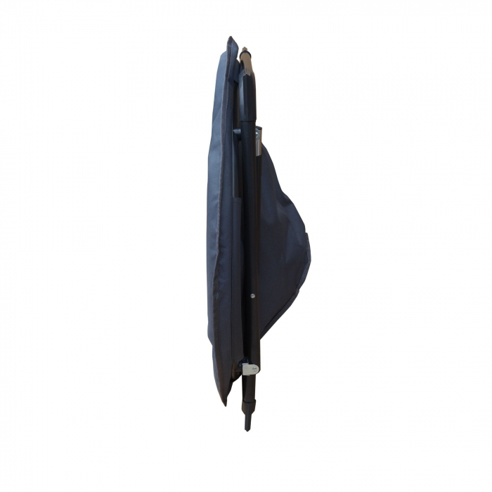 Scaun gradina PRESTIGE II, pliabil, otel/textil, gri antracit [4]