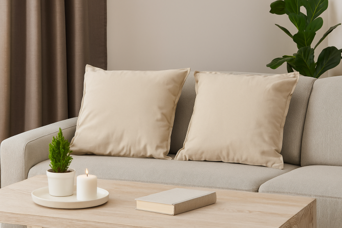Set 2 perne crem PrestigeHome 45 x 45 [4]