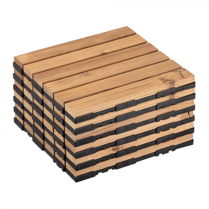 Set 6 bucati dale lemn pin, thermo, 300 x 300 x 27 mm [2]