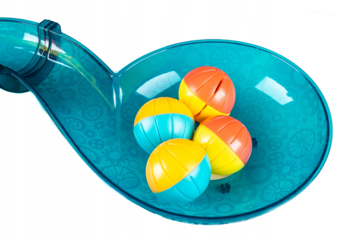 Set de construcție magnetică – circuit cu bile, 54 piese, cu cărticică color și autocolante [7]