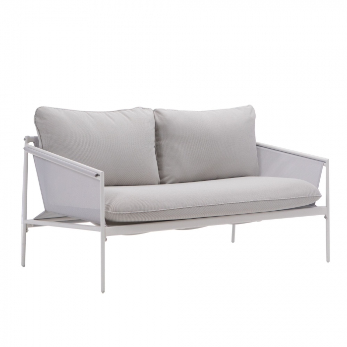 Set mobilier gradina PRESTIGE, pentru 4 persoane, otel/poliester, bej [2]