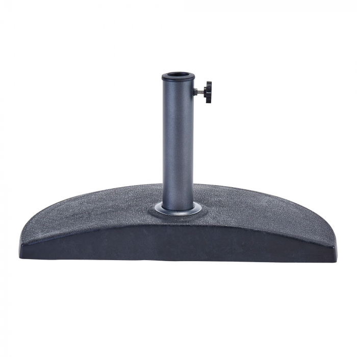 Suport umbrela semicerc, otel/plastic, 38 x 60 x 33.55 cm, 15 kg, negru [2]