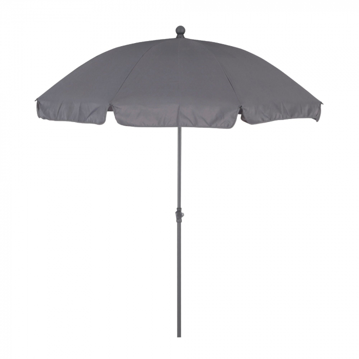 Umbrela plaja, otel/poliester, diametru 177 cm, H 228 cm, gri antracit [1]