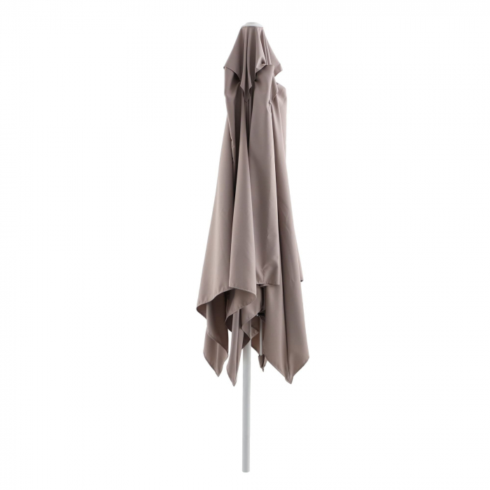 Umbrela terasa, aluminiu/poliester, 285 x 285 cm, H 271 cm, bej [3]