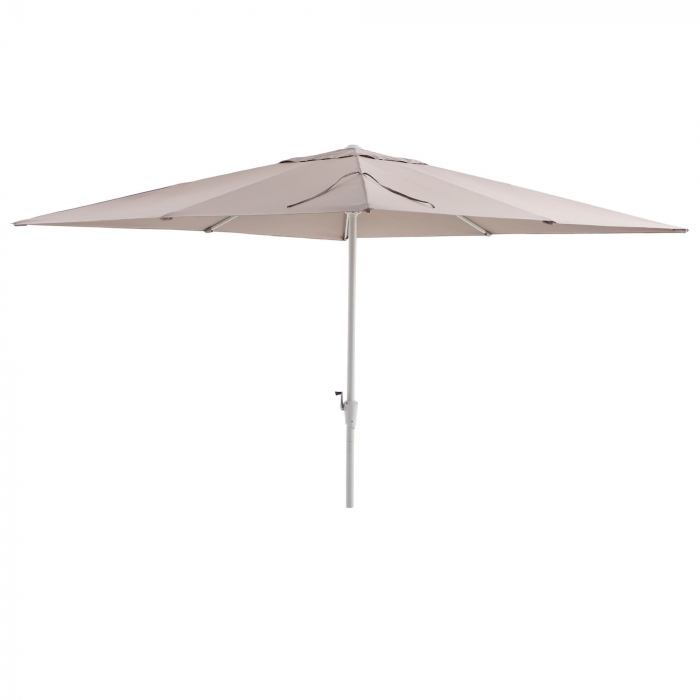 Umbrela terasa, aluminiu/poliester, 285 x 285 cm, H 271 cm, bej [2]