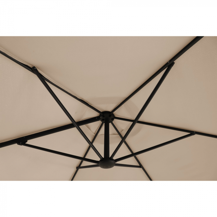 Umbrela terasa cu brat lateral, otel/poliester, 290 x 290 cm, H 235 cm, [9]