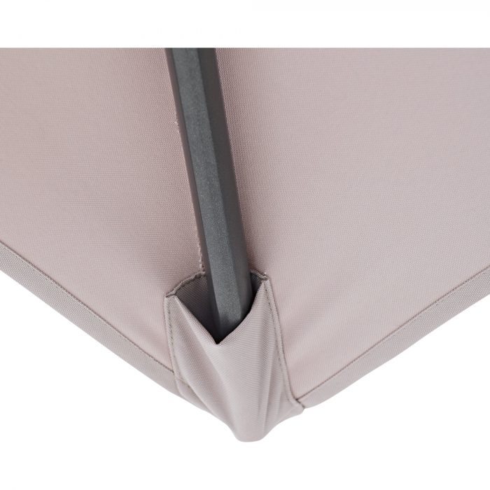 Umbrela terasa cu rotire 360 grade, otel/poliester, 286 x 286 cm, H 264 cm, bej [6]