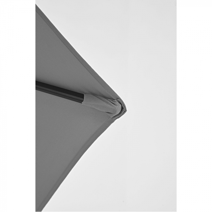 Umbrela terasa, otel/poliester,  diametru 262 cm, H 231 cm, gri [6]