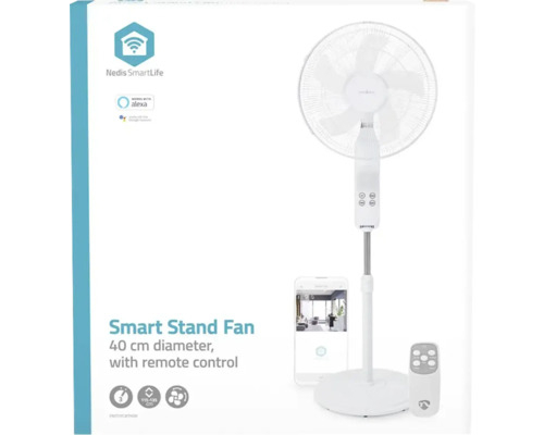 Ventilator cu picior SmartLife Ø40cm 60W, conexiune Wi-Fi [3]