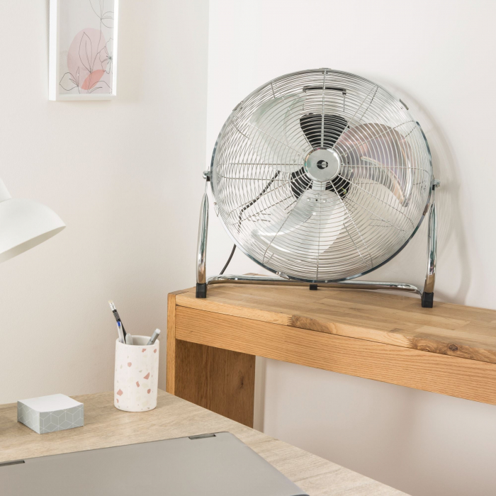 Ventilator de podea, 120 W, Ø 45 cm, 3 viteze, finisaj cromat [7]