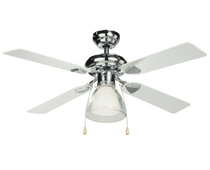Ventilator de tavan cu lustra, diametru 106 cm, 50W, cu dulie E27 max. 1x60W, 3 trepte viteza, zgomot redus [1]