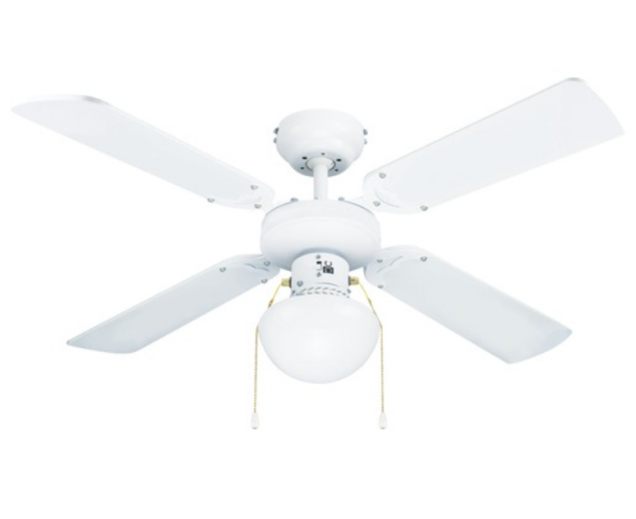 Ventilator de tavan cu lustra, diametru 106 cm, 50W, cu dulie E27 max. 1x60W, zgomot redus, 3 trepte [2]