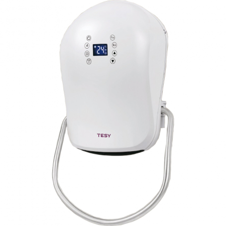 Produse EmagMarketplace - Aeroterma de baie TESY HL 243 VB W, 2000 W, Suport prosop, display LCD, Touch Control