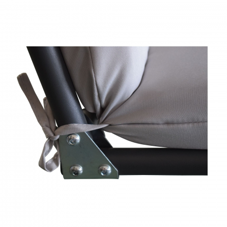 Balansoar de gradina PRESTIGE, 170 x 112 x 153 cm, pentru 3 persoane, impermeabil, protectie UV, reglabil, otel/textil, Gri [4]
