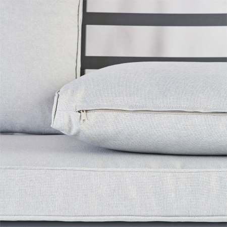 Balansoar gradina Naterial Odyseea, pentru 3 persoane, otel/textil, 213 x 155 x 189 cm, gri [5]