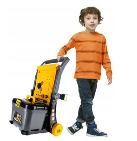 Banc de lucru 3 in 1, roabă și căruț cu scule, valiză și accesorii incluse, [6]