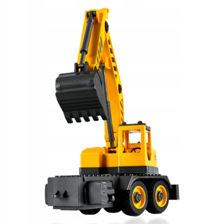 Camion 3în1 macara, excavator și basculantă, cu acumulator reîncărcabil și unelte pentru asamblare [2]