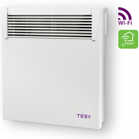 Convectoare electrice - Convector de perete TESY HeatEco Cloud, 500W, control prin internet, aplicatie myTesy, CN 031 050 EI CLOUD W