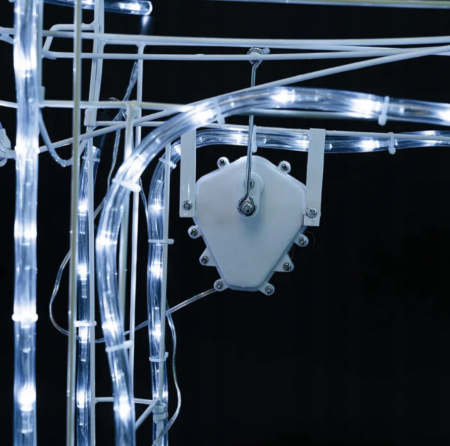 Decorațiune LED în formă de ren cu cap mobil, 90 × 80 cm, 216 LED-uri, 8 moduri de iluminare, IP44, [6]