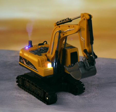 Excavator și basculantă cu efecte de lumină și fum, acumulator și telecomandă [1]