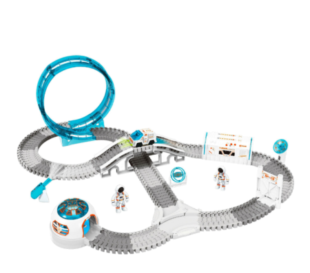 Seturi de joacă - Exploratori ai galaxiei – Circuit spațial cu vehicul electric și figurine de astronauți 205 piese