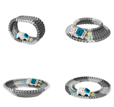 Exploratori ai galaxiei – Circuit spațial cu vehicul electric și figurine de astronauți 205 piese [2]