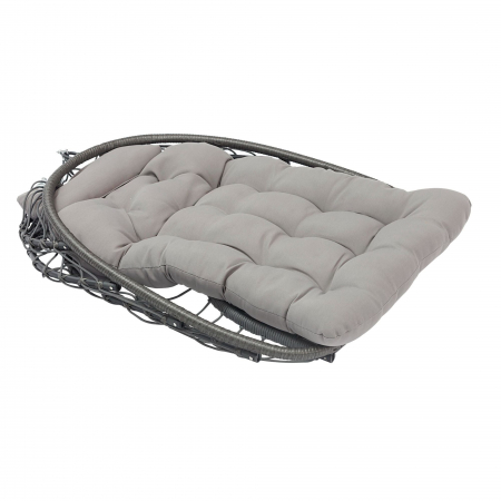 Fotoliu suspendat PRESTIGE, pentru o persoana, otel/textil, 196 x 95 x 95 cm, gri [6]