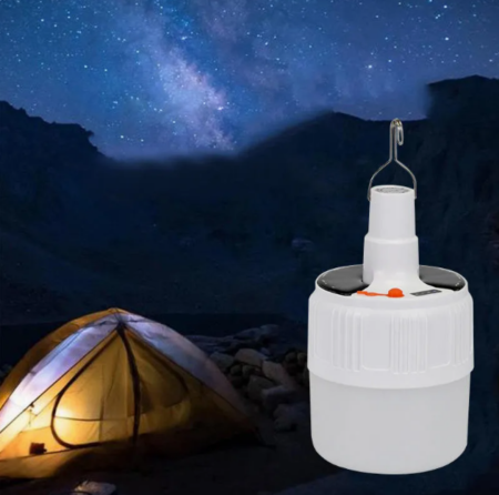 Lampă portabilă solară cu LED – iluminat eficient și ideal pentru camping sau utilizare de urgență [3]