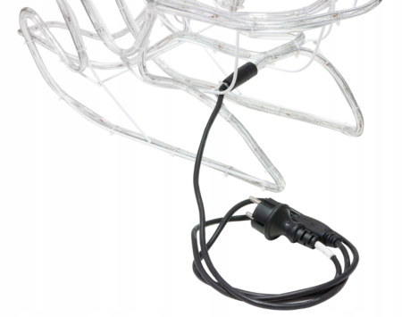 Lămpi exterioare de Crăciun – Ren cu Sanie, 160 LED-uri, 120 cm, lumină alb rece, IP44 [5]