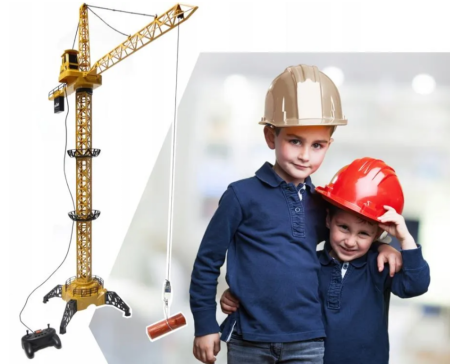 Macara de construcții cu telecomandă, efecte sonore și luminoase, înălțime 128 cm, braț 93 cm [2]