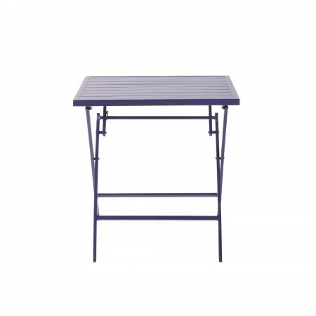Mobilier grădină & terasă - Masa gradina, pentru 2 persoane, aluminiu, 71 x 71 x 74 cm, albastru