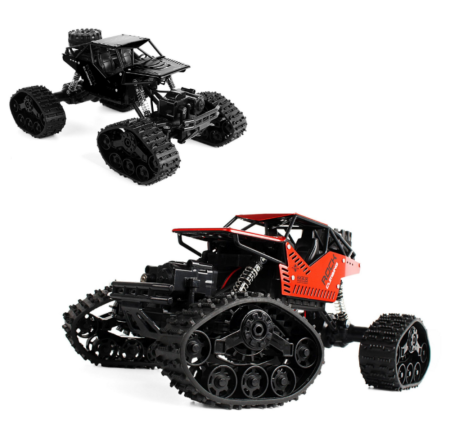 Mașină cu telecomandă RC 2-în-1 Off-Road 4x4 – cu roți și șenile interschimbabile [2]
