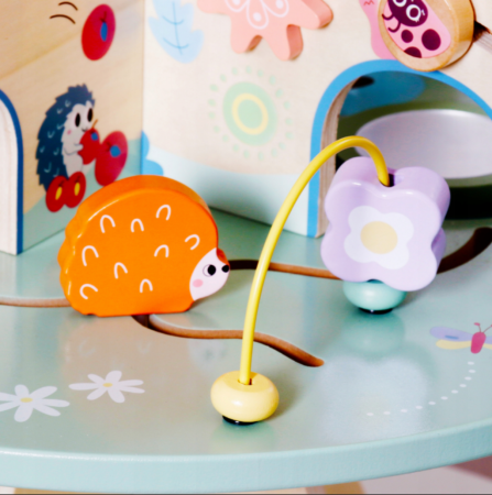 Măsuță Montessori din lemn în formă de copac – jucărie senzorială cu bucle motrice [6]