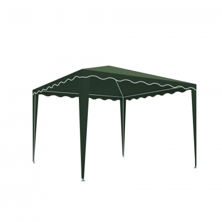 Pergole, Copertine - Pavilion gradina, otel/poliester, 295 x 295 cm, H 250 cm, verde