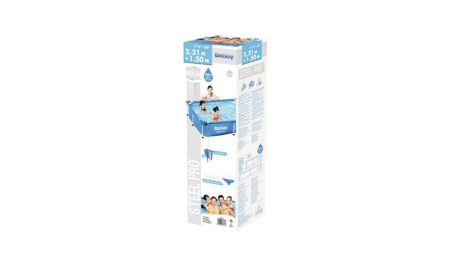 Piscina cu cadru metalic Bestway, 221x150x43 cm, 1.200 litri, albaastru [3]