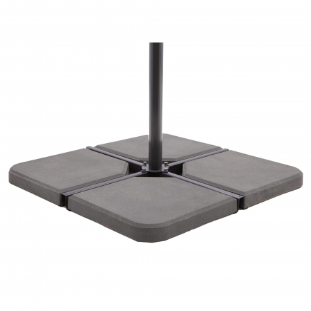 Placa contragreutate baza umbrela, 25 kg, beton, 47.5 x 47.5cm, H 6 cm, gri [2]