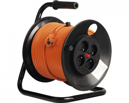Cabluri & accesorii electrice - Prelungitor electric pe tambur de plastic 4 prize 25m cablu