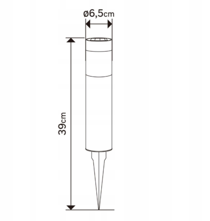 Set 2 balize solare, lumină albă neutră 4000K, 2 lumeni, IP44, 26,5 cm (39 cm cu țăruș) [3]