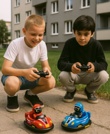 Set mașinuțe cu telecomandă RC – Autodrom pentru 2 jucători, cu 2 controlere wireless, [6]