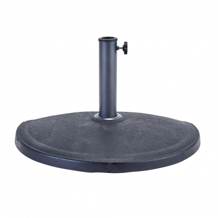 Umbrele - Suport umbrela semicerc, otel/plastic, 38 x 60 x 33.55 cm, 15 kg, negru